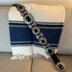 Black and Silver Concho Belt